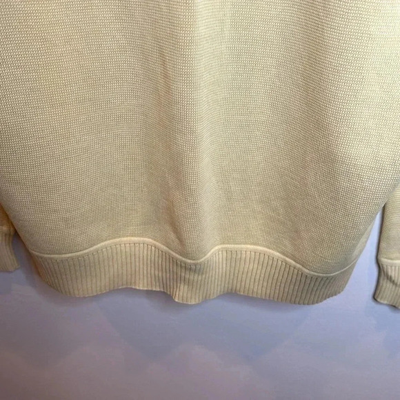 TOMMY BAHAMA MENS XL 100% COTTON SWEATER KNIT PULLOVER PALE YELLOW - Picture 3 of 7